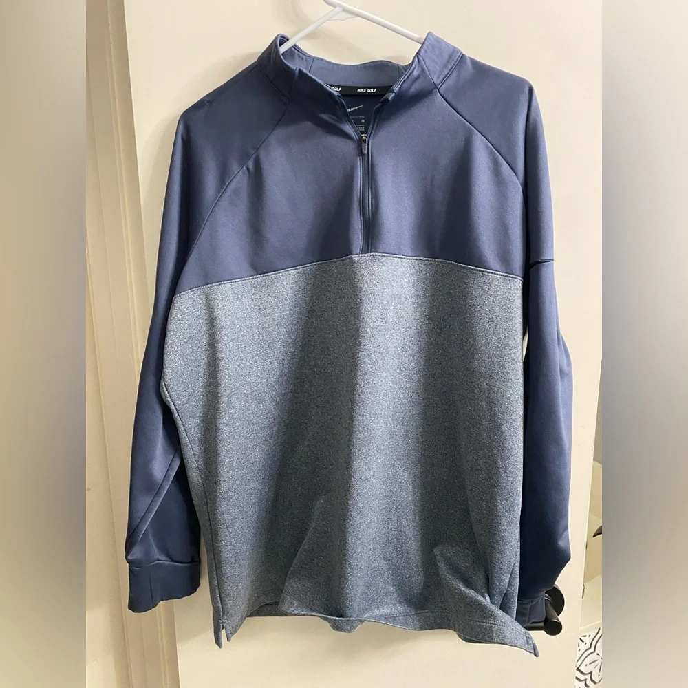 Nike Golf Therma-FIT 1/2 Zip Blue and Gray Men’s Size XL‎
